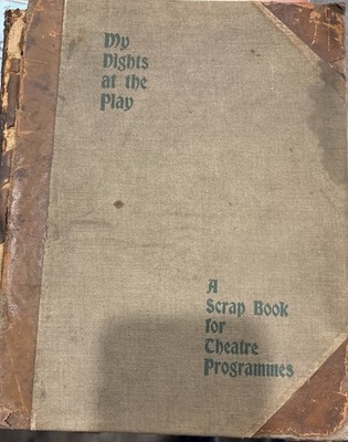 Antique Scrapbook of Theatre Programs 1890's New York City Washington DC 60 Diff