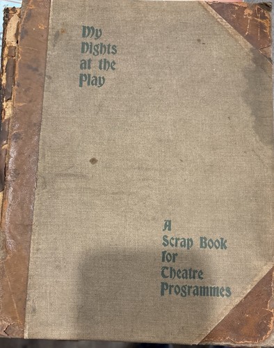 Antique Scrapbook of Theatre Programs 1890's New York City Washington DC 60 Diff