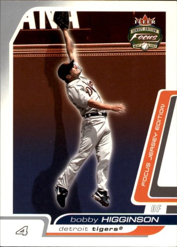 2003 Fleer Focus Jersey Edition Bobby Higginson #144 card
