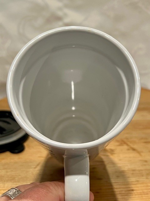 Hello Lovely Black & white Striped traveling Coffee Mug