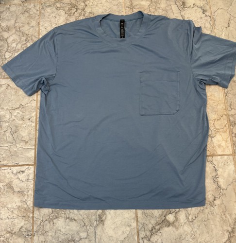 Lululemon The Fundamental Pocket T-Shirt Blue Medium 