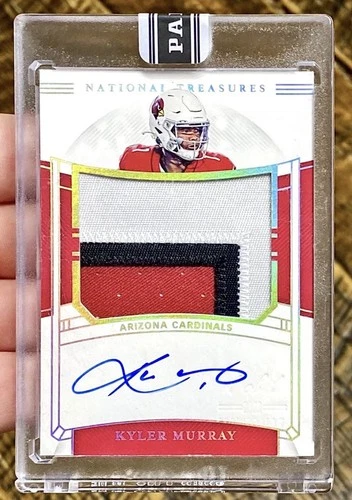 🔥🔥🔥 2019 1/1 PANINI NATIONAL TREASURES KYLER MURRAY ROOKIE PATCH AUTO RPA BB