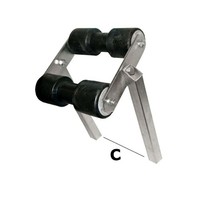 Bewegliche Mittelrolle Rohrquerschnitt 40 X 40 Mm - 1 Pc Osculati - 02.030.32