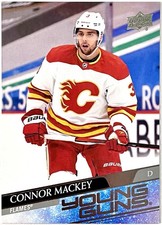2020-21 Upper Deck Connor Mackey Young Guns ROOKIE #707 Calgary Flames RARE Sp