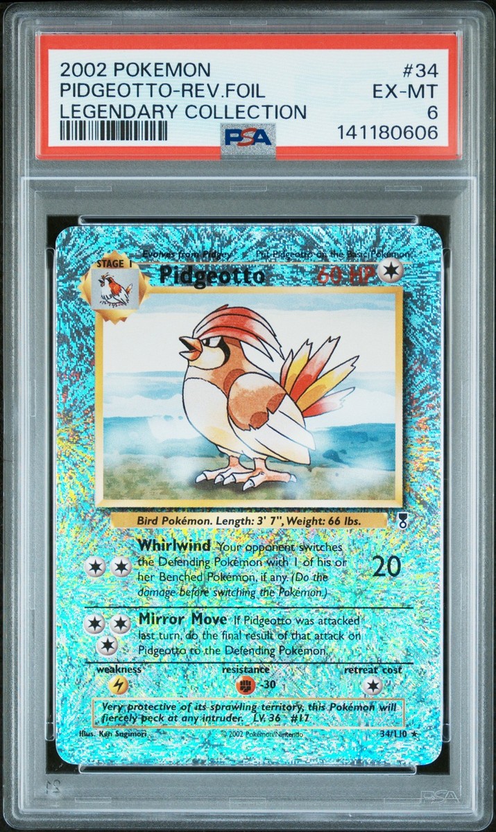 【PSA9】ベトベター 英語 リバホロ Legendary Collection Pidgeotto 34/110 Legendary Collection Reverse Holo for sale online