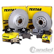 TEXTAR BREMSSCHEIBEN + BELÄGE VORNE + HINTEN passend für NISSAN X-TRAIL T30