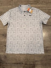 Nike Dri-Fit Golf Polo Shirt Size Large Gray Short Sleeve New With Tags NWT 68