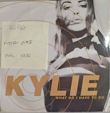 Kylie Minogue What Do I Have To Do Vinyl Record 7" VG/VG PWL72 1990