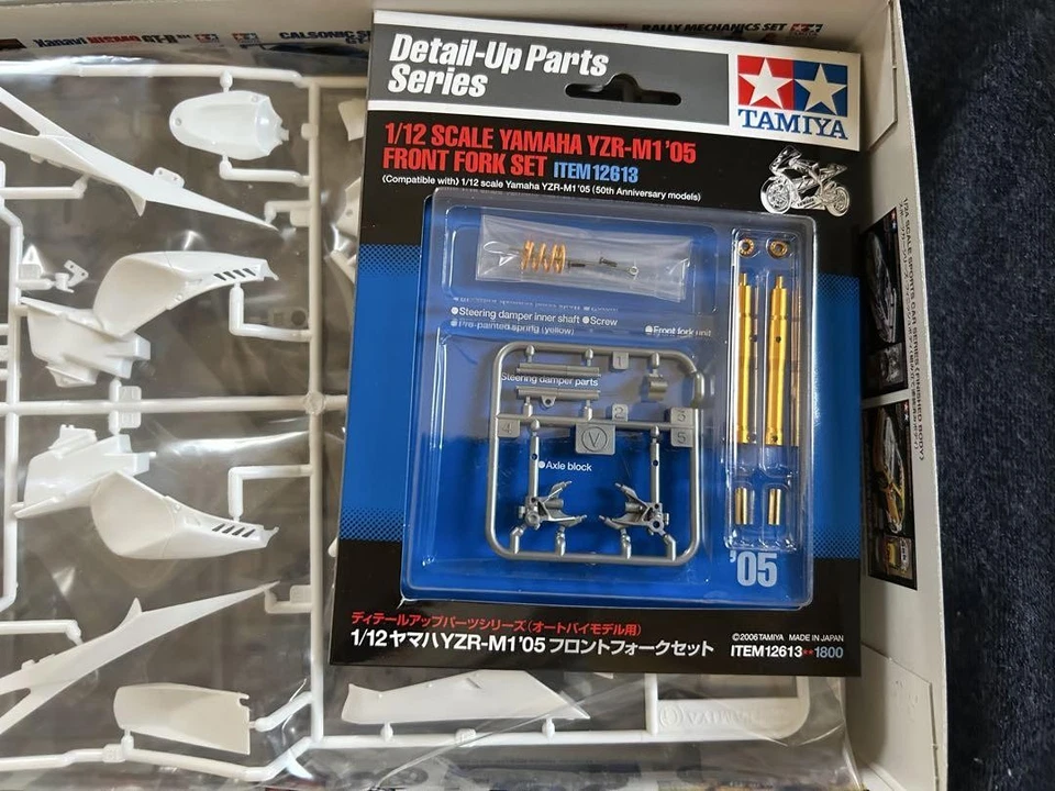 Tamiya Yzr-M1 50Th Anniversary Motorcycle Model Kit 1/12 Scale Plastic Hobby - Image 2 of 4