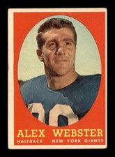 1958 Topps #30 Alex Webster   VG X3635982