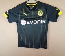 Puma Mens Athletic PUMA BVB Intl Replica Shirt W/Sponsor Logo Black/yellow/white