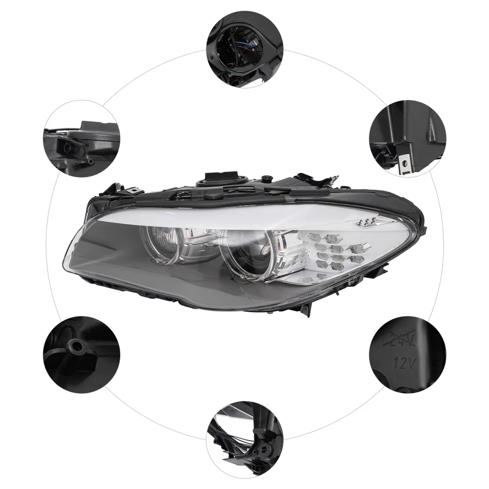 Left Adaptive AFS HID/Xenon Headlight For 2011-2013 BMW 5 Series F10 528i 535i Foto 4 de 4