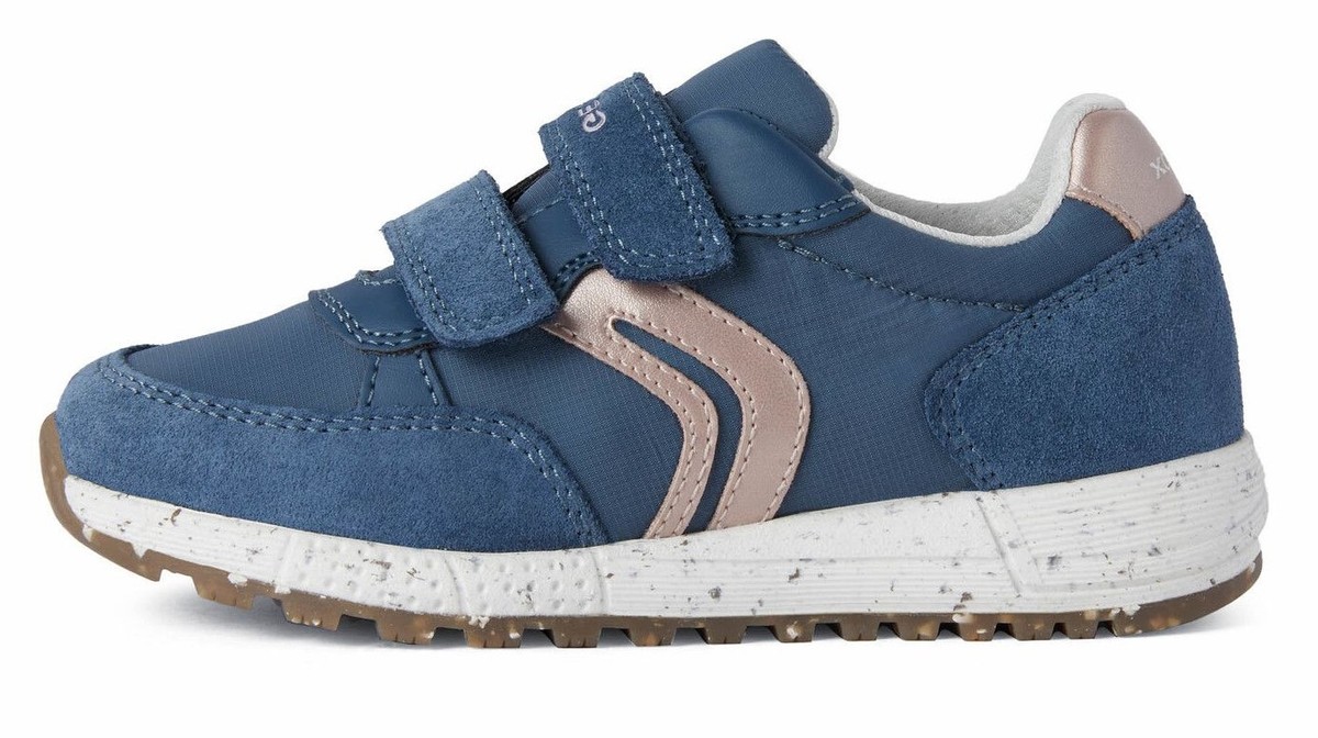 Geox Alben – Retro-Sneaker Für Mädchen Mit Atmungsaktiver Sohle & Klettverschluss