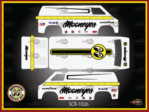 1/64 'Super Van' "Mooneyes" Custom Decal SCR-1026 - Picture 3 of 3