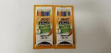 BIC Xtra Fun Pencil 10/pack #2 HB lead Assorted, Set of 2, NEW
