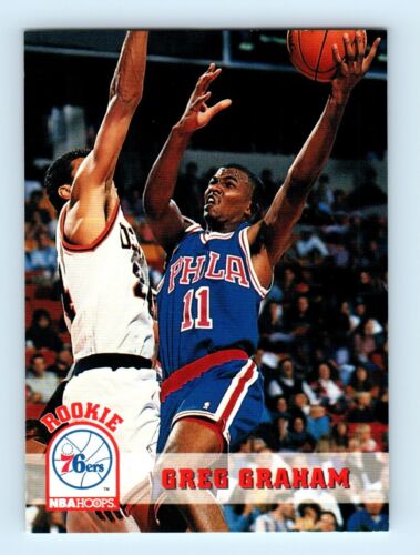 1993-94 #386 Greg Graham Hoops Rookie Philadelphia 76ers - Picture 1 of 2