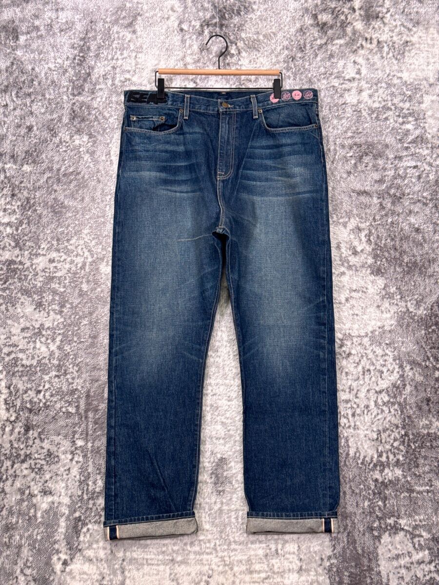 New Cactus Jack x Fragment Jeans 38 x 32 Mens Selvedge Denim New Cactus Jack x Fragment Jeans 38 x 32 Mens Selvedge Denim