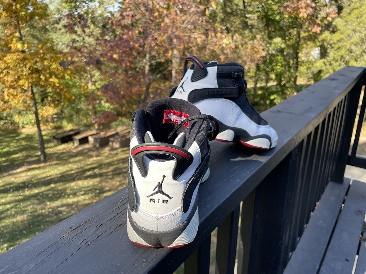 Size 6 - Air Jordan 6 Rings Black White Gym Red for sale online | eBay