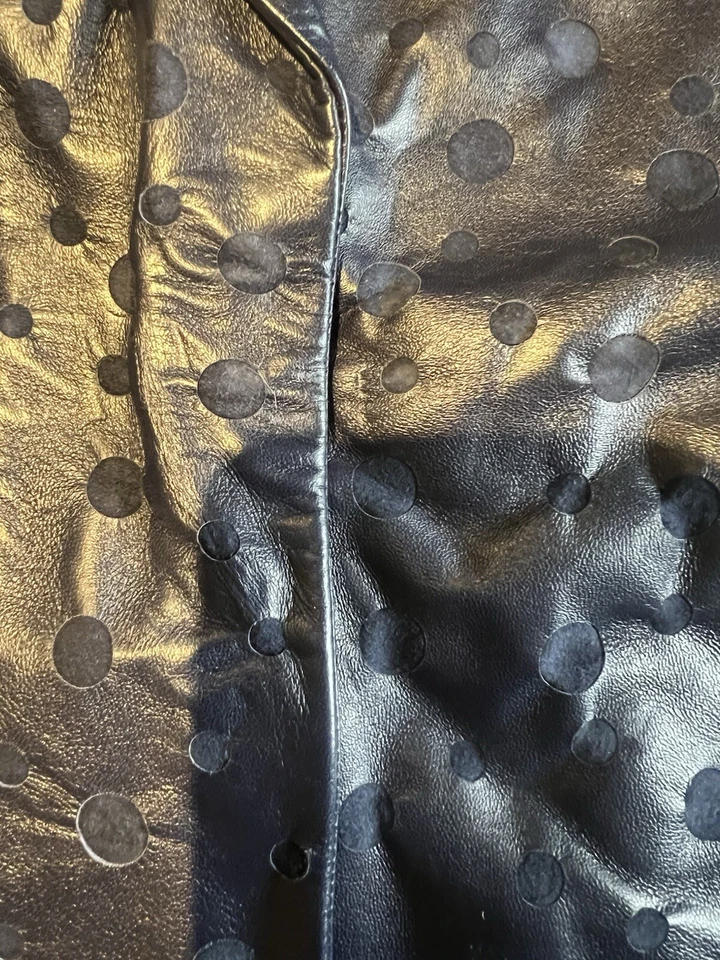 Blazer Salvatore Ferragamo de cuero de cordero para mujer Foto 3 de 4