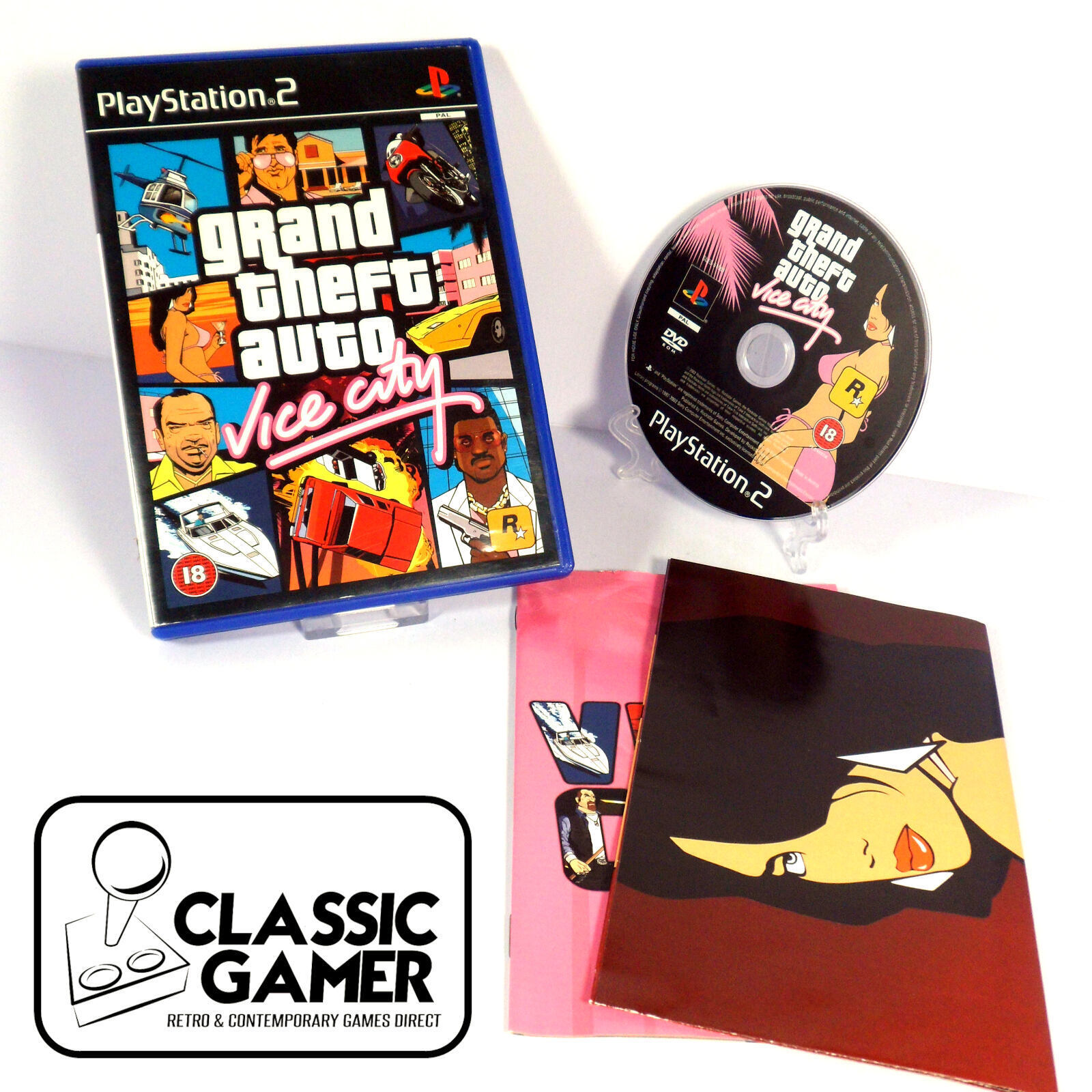 Grand Theft Auto Vice City - Playstation 2 - Incompleto - Original - Play 2  - Ps2 - NTSC U/S (americano) - Código SLUS 20552