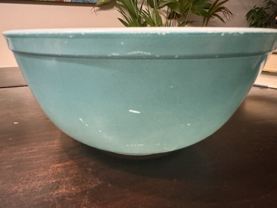 Vintage Pyrex 403 Ovenware Turquoise/Robin Egg Blue Mixing Bowl 2 1/2 ...