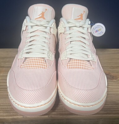 Nike Air Jordan 4 IV Golf NRG Shoes - Seersucker - Pink/Apricot