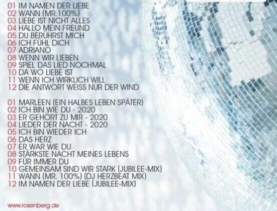 MARIANNE ROSENBERG---"Im Namen Der Liebe"---(2CD)---NEU & OVP - Bild 2 von 2