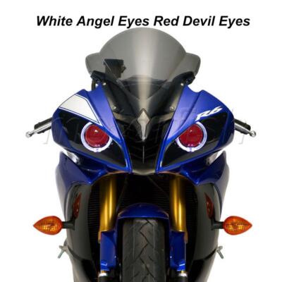 Assembly Projector White Angel Red Devil Eyes Headlight for Yamaha