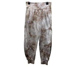 Sundry Womens Pleated Sweatpants Tie-Dye Elastic Waistband Size 2 Made In USA