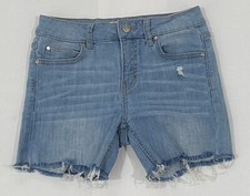RSQ Shorts Girls Size 10 Jean Shorts Cutoff Distressed Blue