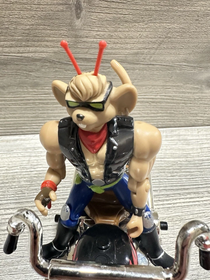 Biker Mice From Mars - Throttle & Martian monster bike - 1995 Galoob *Detalhes* - Imagem 4 de 4
