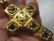 Pectoral Cross for Bishops and Priests - Gold plated - 333