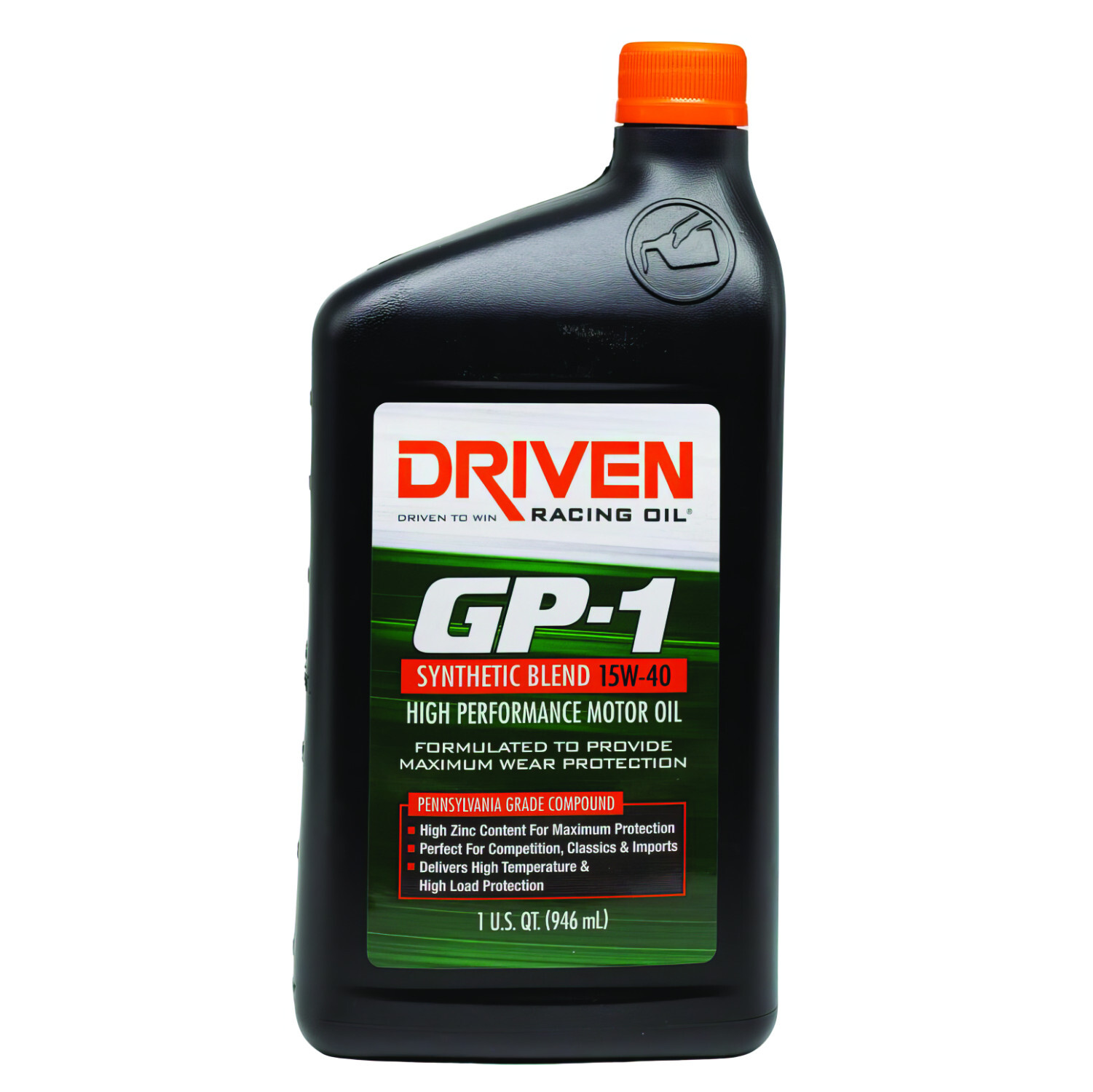 Jr1 Racing Oil Driven Racing Oil Motor Oil GP-1 - 15W40 - Semi-Synthetic - 1 qt Bundle ...