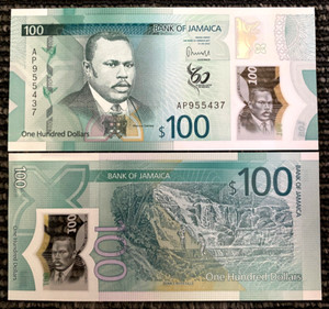 Jamaica - 50 $ 2022 unc polymer currency note - KB Coins & Currencies