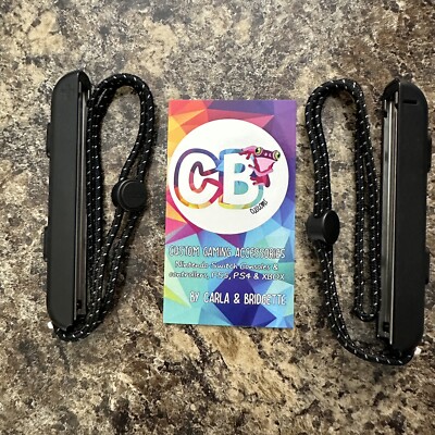 Brand New OLED Nintendo Switch Joy-Con Wrist Straps Black (Pair) NEW VERSION