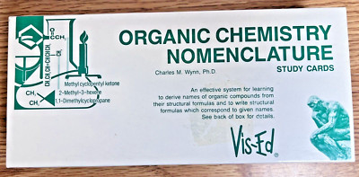 ORGANIC CHEMISTRY NOMENCLATURE Study Flash Cards 1000 Cards Guide Charles Wynn