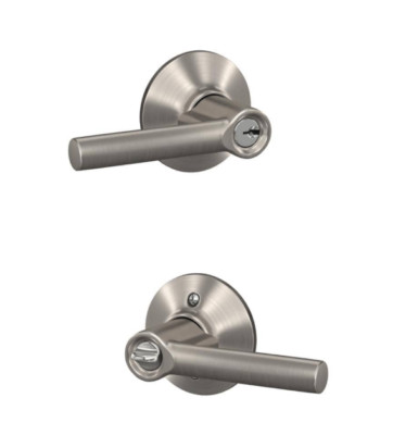 SCHLAGE F51A BRW Broadway Lever Keyed Entry Lock