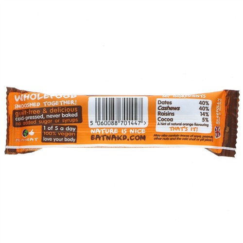 Nakd | Cocoa Orange Bar | 1 x 35g - Picture 3 of 3