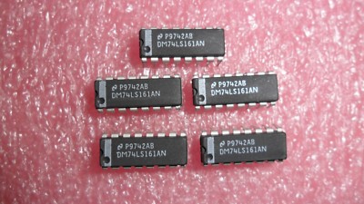 DM74LS161AN  COUNTER 4 BIT BINARY 16 PIN DIP REPLACES SN74LS161N (5 PER LOT) 