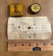 Antique Dr. Christopher's Corn Remover Reliable Drug Company Tin and Box