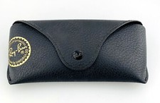 Ray-Ban Sunglasses Case Only Black Faux Leather Hardcase Medium