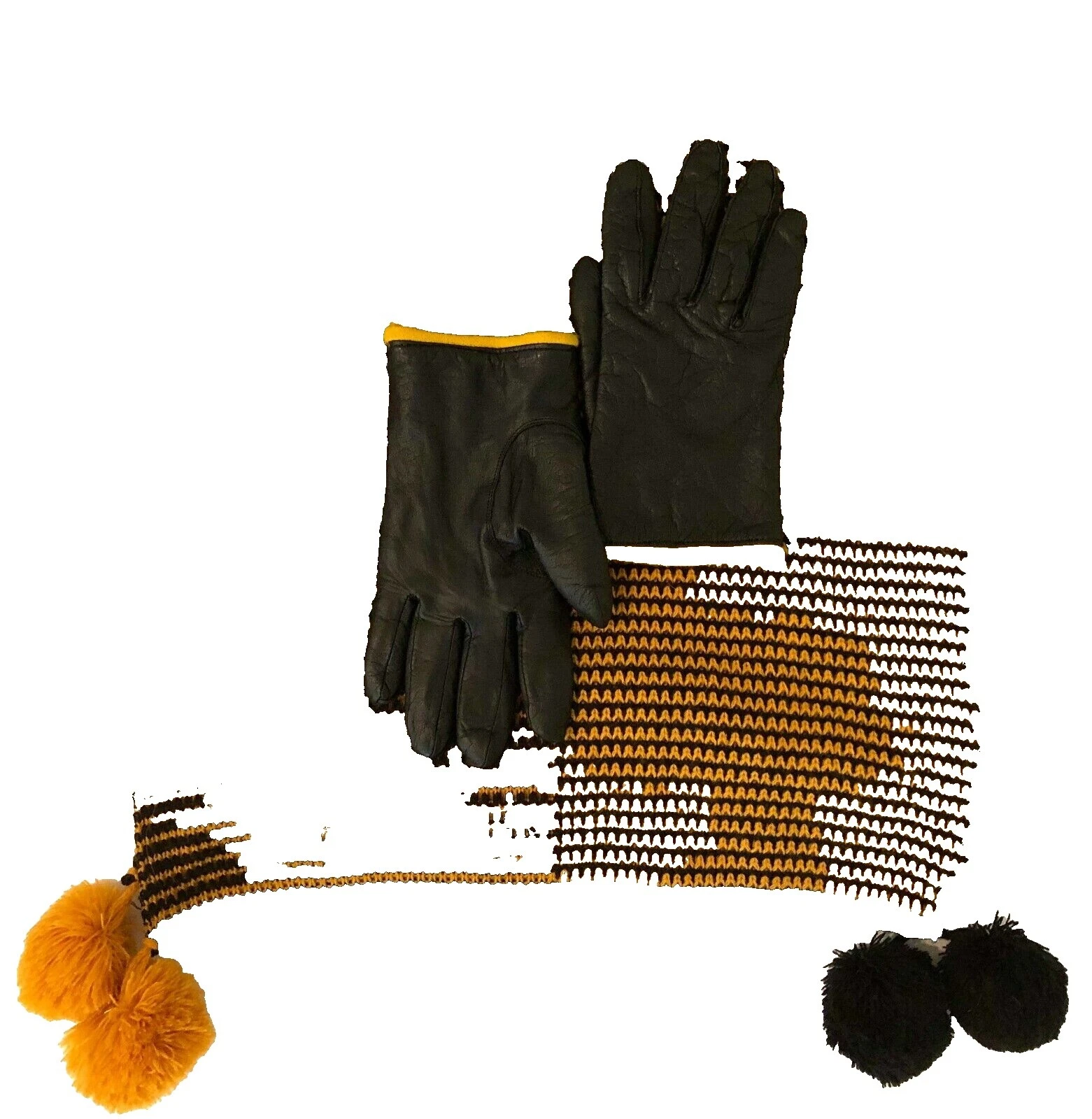 Leather 1980s Vintage Gloves