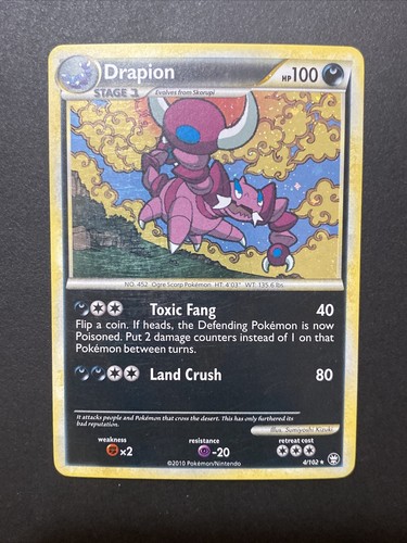 Pokemon - Drapion 4/102 - HS Triumphant - Cosmosš„HOLOš„Rare - 2010 -