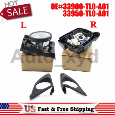 Pair LH & RH For 09-10 Acura TSX 2.4-3.5L Fog Driving Light