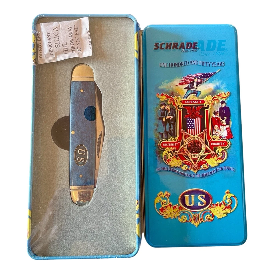 Cuchillos de bolsillo 150 aniversario CS & US NUEVOS en latas coleccionables Foto 3 de 4