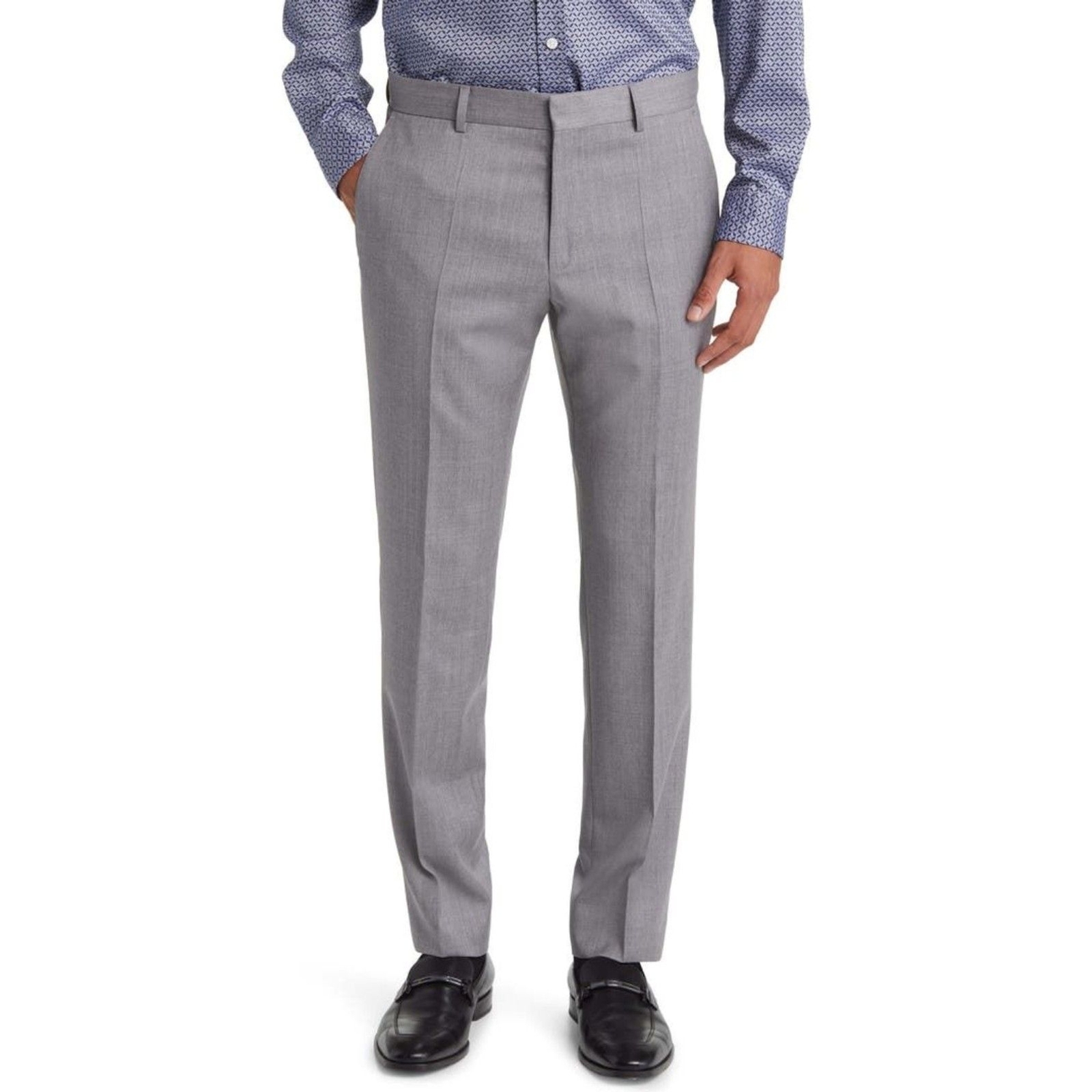 Boss Hugo Boss Genesis 4 Virgin Wool Dress Pants Gray Mens Slacks Size 32R