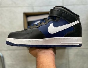 NIKE Air Force 1 Mid Men's Blue Black White UK 10.5 eu 45.5 us 11.5 AQ3776  991 | eBay