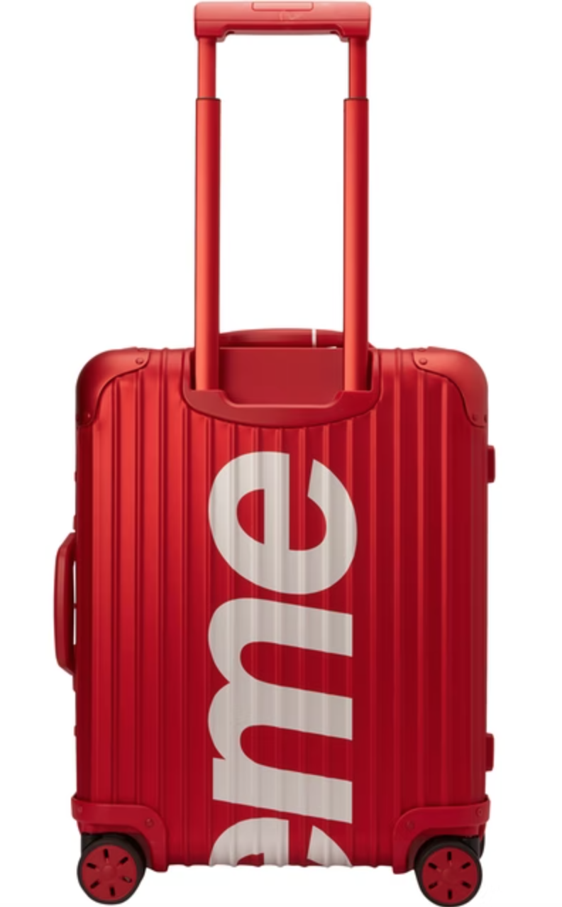 Travel bag Rimowa x Supreme Red in Metal - 21975093