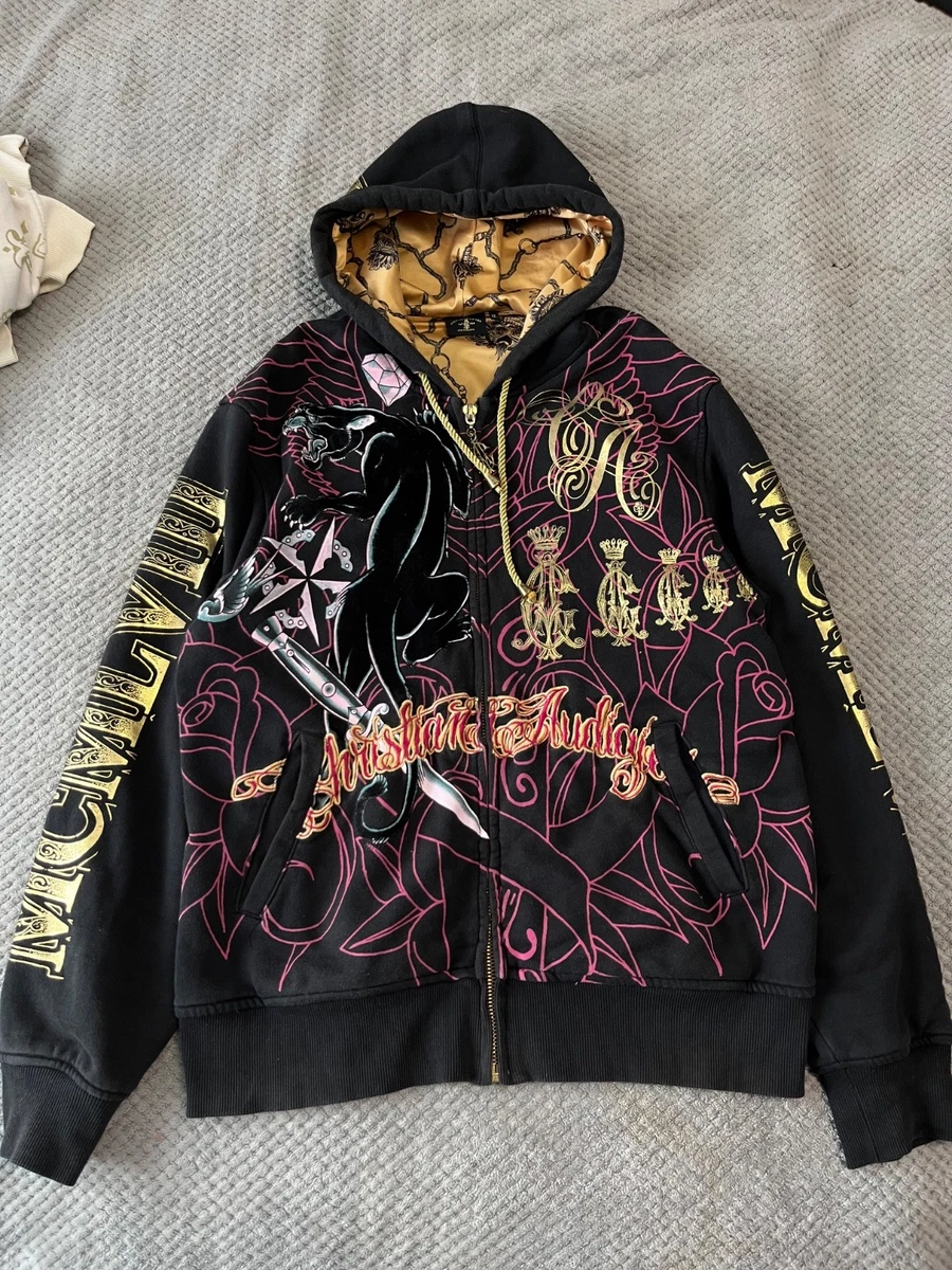 Christian Audigier Black Hoodies for Men for Sale | Shop Men's