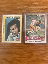 Lawrence McCutcheon Rams Lot of (2)  1975 Topps Rookie #360 & 1978 #45 EX